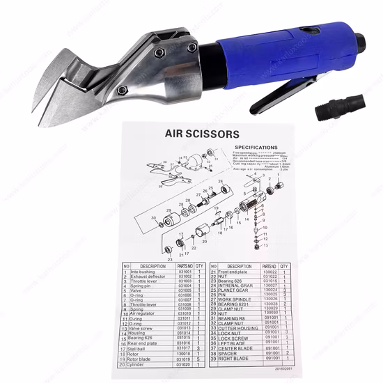 Pneumatische Power-Luft-Schneidwerkzeuge, Drahtschneider, Stahlseil-Schneidemaschine, Blech-Luftschneider